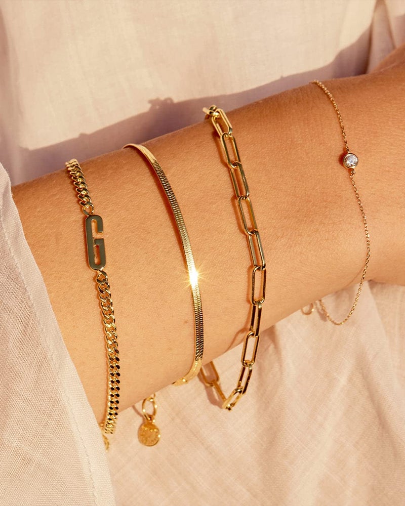 gorjana - Parker Bracelet 7 1/4Ã¢â‚¬ - 18K Gold-Plated - Ideal Gift Packaging - Everyday Stack, Layering with Other Jewelry - Image 4